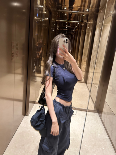 NINASTUDIO【all in系列】4色~正肩设计活力满满 小圆领短袖tee