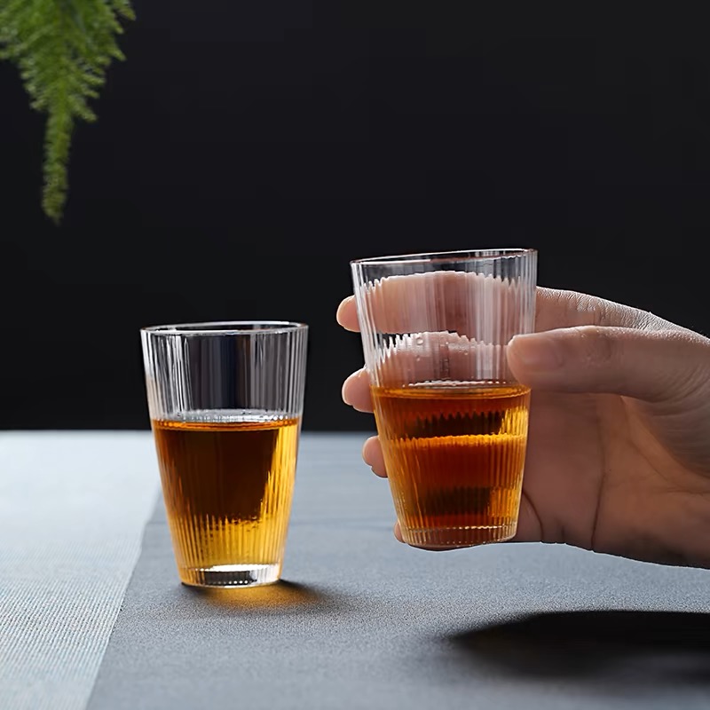 北大史日式简约玻璃茶杯水杯