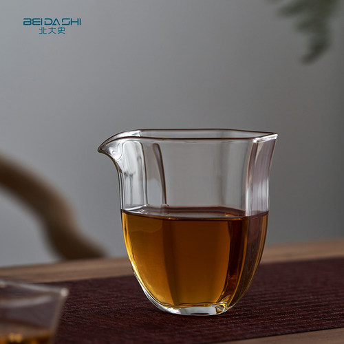 北大史玻璃公道杯加厚手工茶海