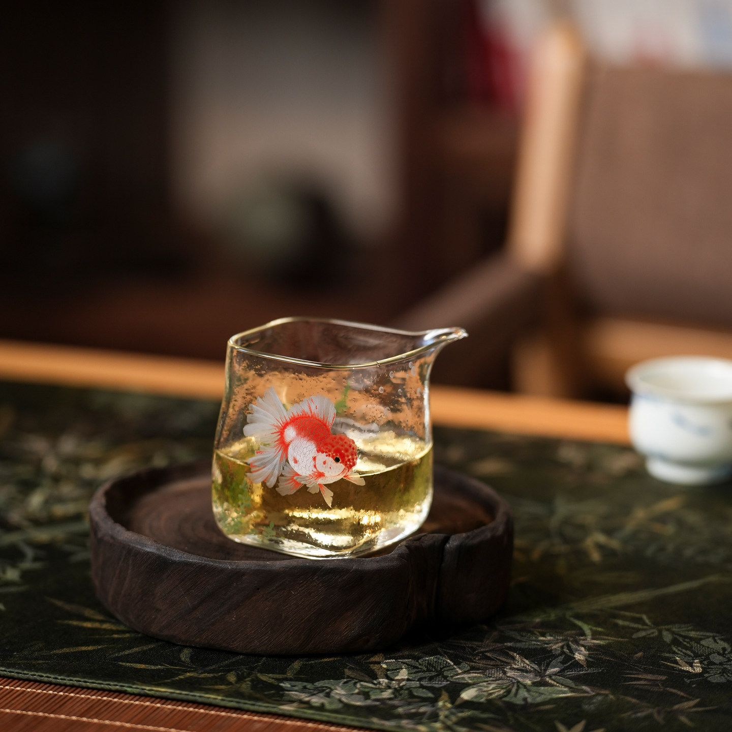 原创手绘高端四方迷你公道杯