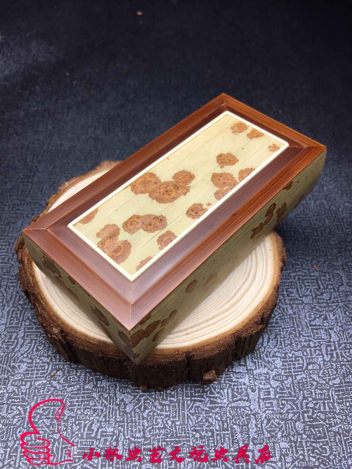 新品小林虫艺落款红湘妃单格养金钟竹蛉黄蛉盒虫尺寸93/47/27