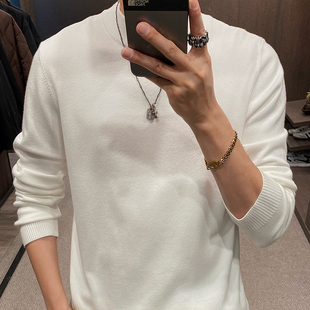 保暖内搭毛衣 男圆领宽松大码 MXD UGLY秋冬百搭休闲纯色打底针织衫