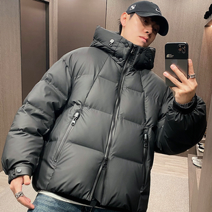 MXD 高奢黑曜石户外机能肌肉羽绒服男可拆卸连帽外套 UGLY2025冬季