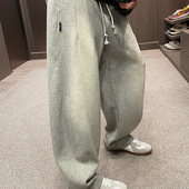 MXD 潮 男四点刺绣宽松垂感做旧微锥直筒裤 UGLY2026春季 休闲运动裤