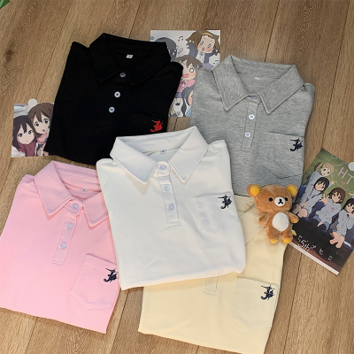 绊JK原创夏季短袖上衣JK制服百搭修身学生校服POLO衫