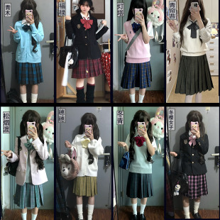 学院风校供感JK制服中长裙格裙半身裙 绊JK正版 55裙长专属链接