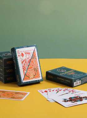 MDD专业塑料扑克牌 德州小字防水双面磨砂 10副装 水洗扑克牌1副