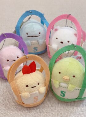 日本日系角落生物一起出去玩炸虾水龙白熊绿鹅粉圆包包可爱挂件