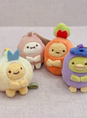 角落生物蔬菜系列胡萝卜炸虾白熊土豆洋葱炸鱼尾茄子绿鹅玩偶挂件