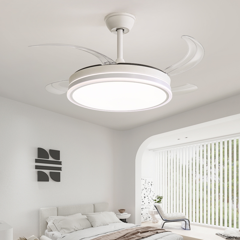 风扇灯2025新款吊扇吸顶隐形家用
