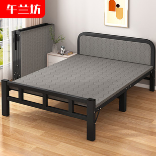 折叠床单人出租房值班宿舍金属折叠床办公室午休床家用折疊铁床