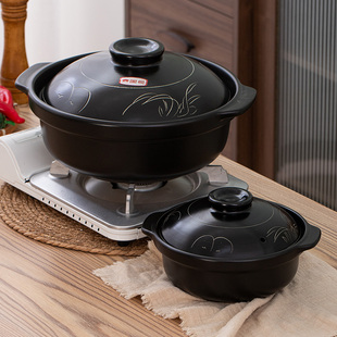 电陶炉明火专用砂锅姜母鸭鸡公煲米线商用火锅干烧不裂平底炖汤煲