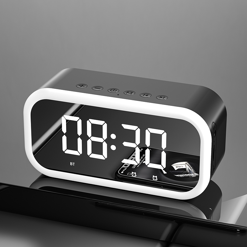 yAyusi/雅韵仕 S5无线蓝牙音箱便用闹钟携式迷你时钟户外大音量家