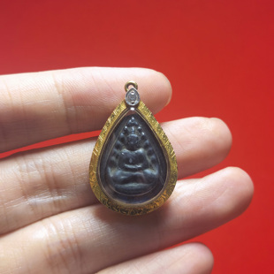 祥福缘泰国正品龙婆boon2440-2477水滴形佛祖萨玛空卡赠送挂绳