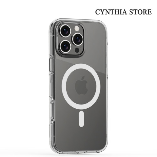 pc苹果磁吸透明手机壳16promax