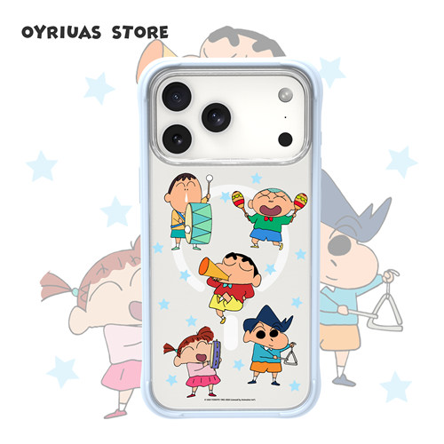 Oyriuas 新新乐队 适用苹果16pm/17pm磨砂磁吸可拆卸液态硅胶手机壳全包保护套磨砂背板抗指纹防摔可爱保护套