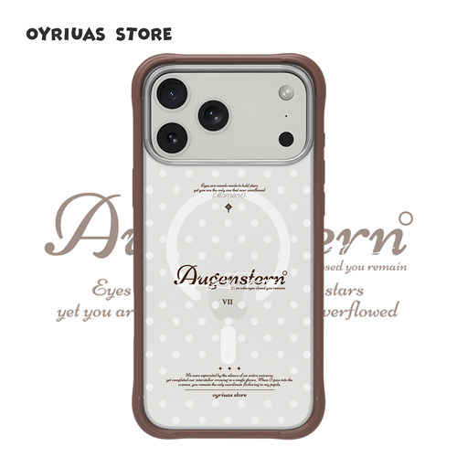 Oyriuas iPhone15/16/17pm  诗叙白雪  磨砂磁吸可拆卸硅胶边框手机壳触控按键全包手机保护套磨砂背板抗指纹