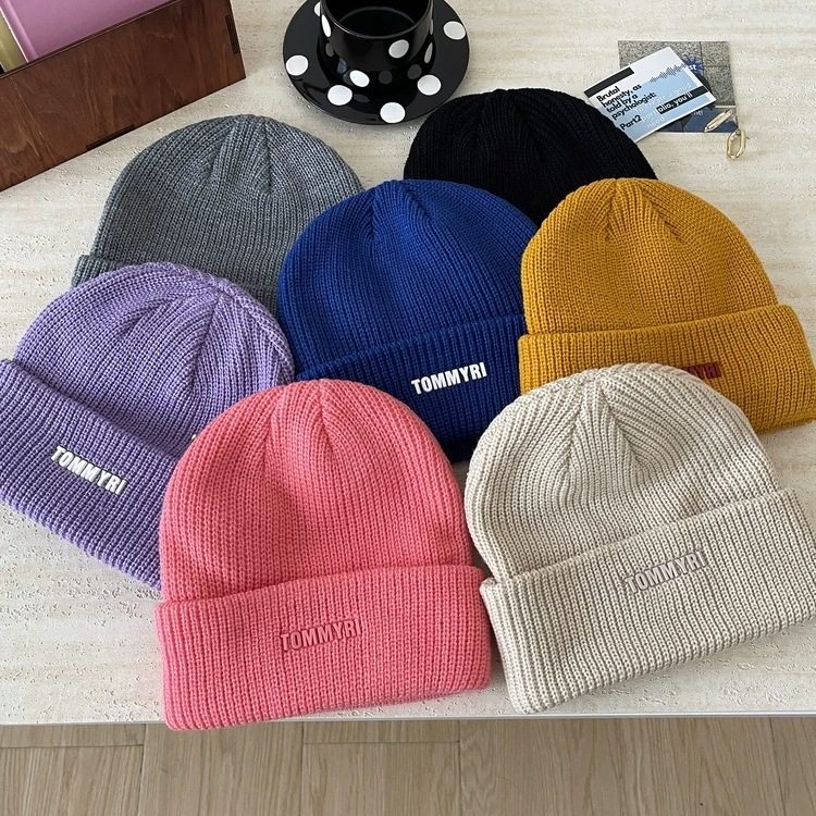 2025韩版百搭休闲毛线帽女秋季学生保暖针织帽可爱贴布套头冷帽男,服饰配件/皮带/帽子/围巾,帽子,淘宝优惠券,粉丝福利购,淘宝优惠卷