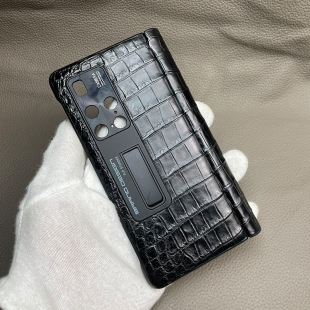 真皮全包边X5高档定制中轴保护皮套适用x3保护套X6防摔 原装 正品 华为mate X3手机壳鳄鱼皮XT折叠屏X2典藏版