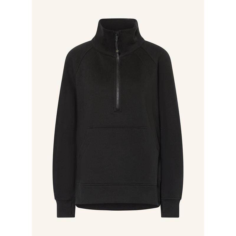 欧洲代购lululemon/露露乐蒙女士外套半拉链袋鼠口袋立领插肩袖