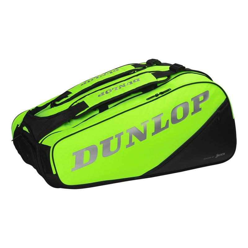 海外代购Dunlop/邓禄普网球包十二支装独立鞋袋大容量聚酯纤维
