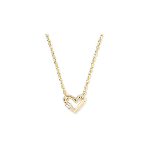 代购Kendra Scott女士项链精致简约百搭优雅金色心形吊坠
