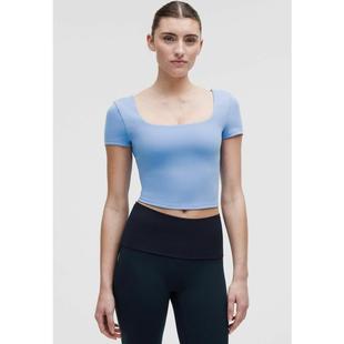 直筒短袖 lululemon 露露樂蒙女士運動健身訓練尼龍氨綸背心款 修身