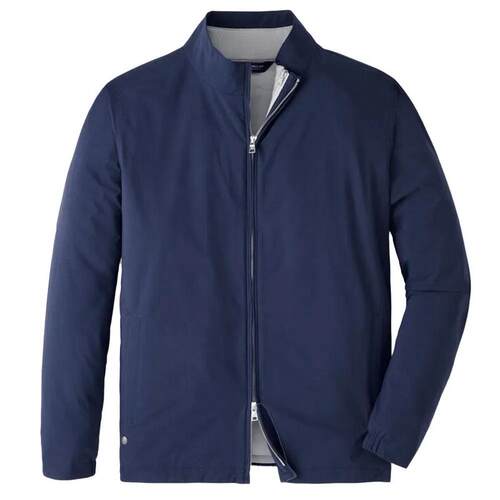 代购peter millar男士高尔夫夹克防水可拆卸内胆两件式保暖深蓝色