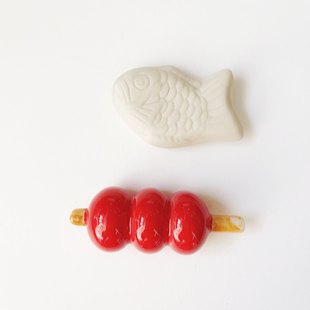 水彩笔晾笔架摆件筷子架美甲毛笔架托搁置可爱古风陶瓷高颜值