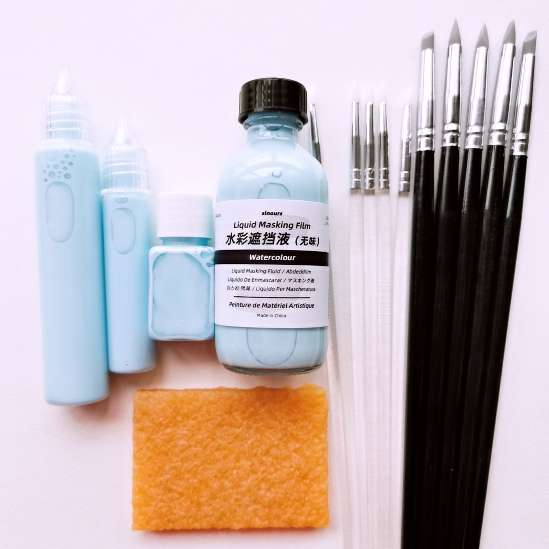 sinours水彩留白胶留白笔笔式留白液硅胶笔猪皮擦白墨水画画专用,文具电教/文化用品/商务用品,水彩颜料,淘宝优惠券,粉丝福利购,淘宝优惠卷