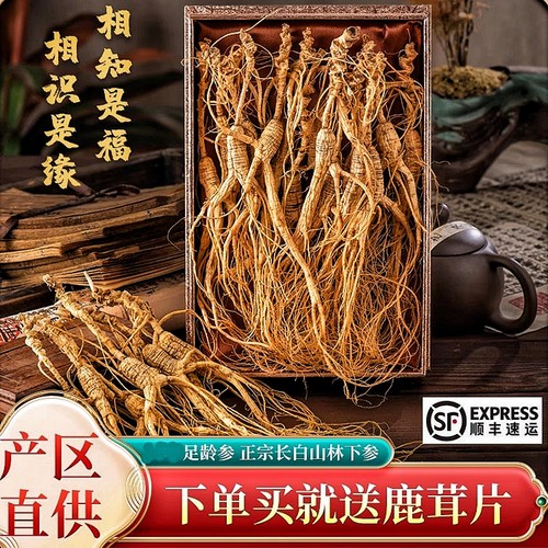 长白山整枝礼盒人参林下参东北