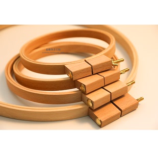 10月 出口德国绣绷 加高圆形椭圆形18/21绣圈 手工diy刺绣花绷子