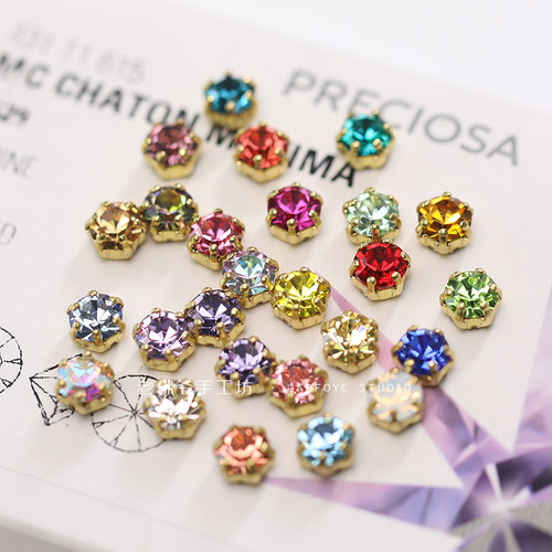 捷克宝仕奥莎手缝爪钻法绣串珠