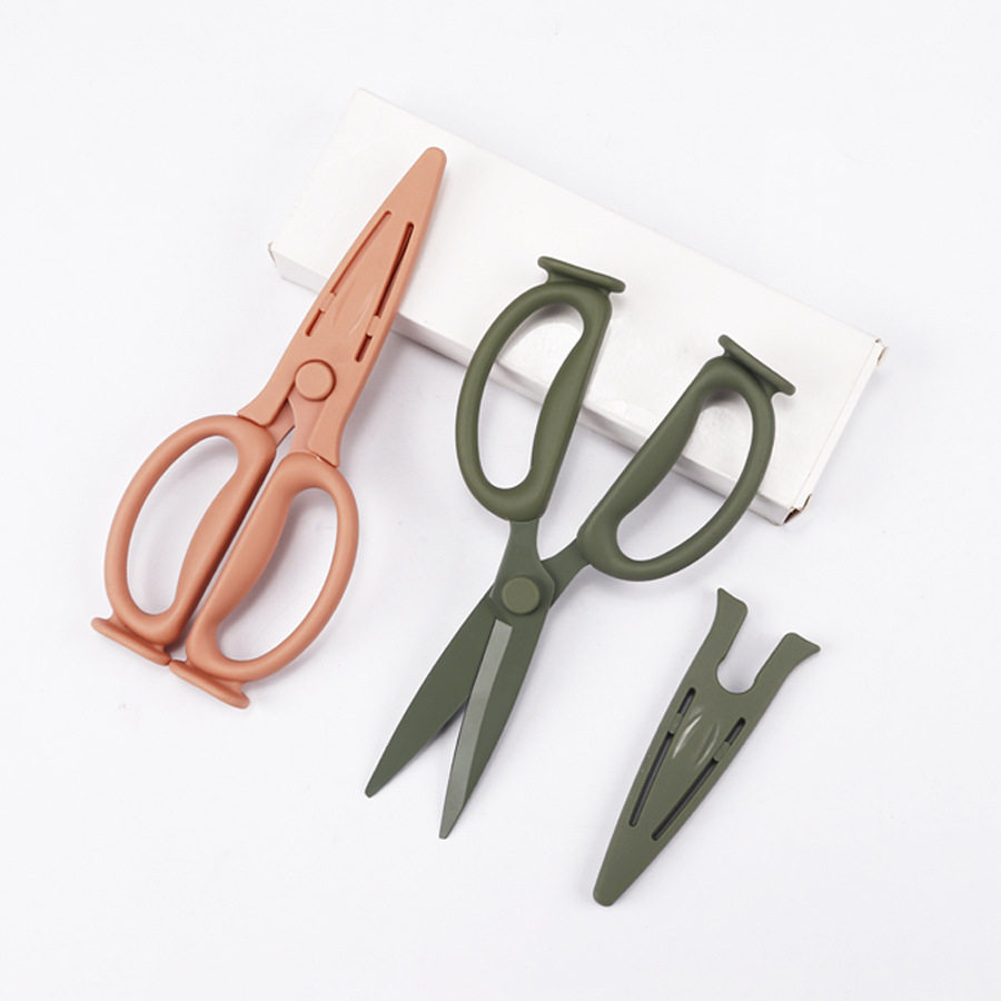 德国日本进口技术学生手工小剪子家用不锈钢剪儿童安全护套剪刀办