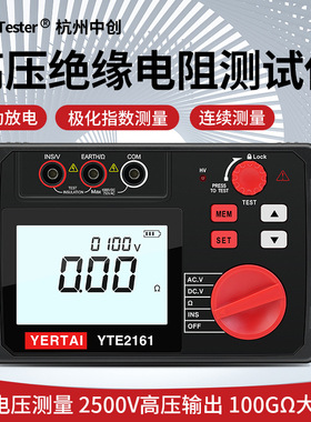 德国日本进口技术中创绝缘电阻测试仪数字兆欧表500V1000V2500V高