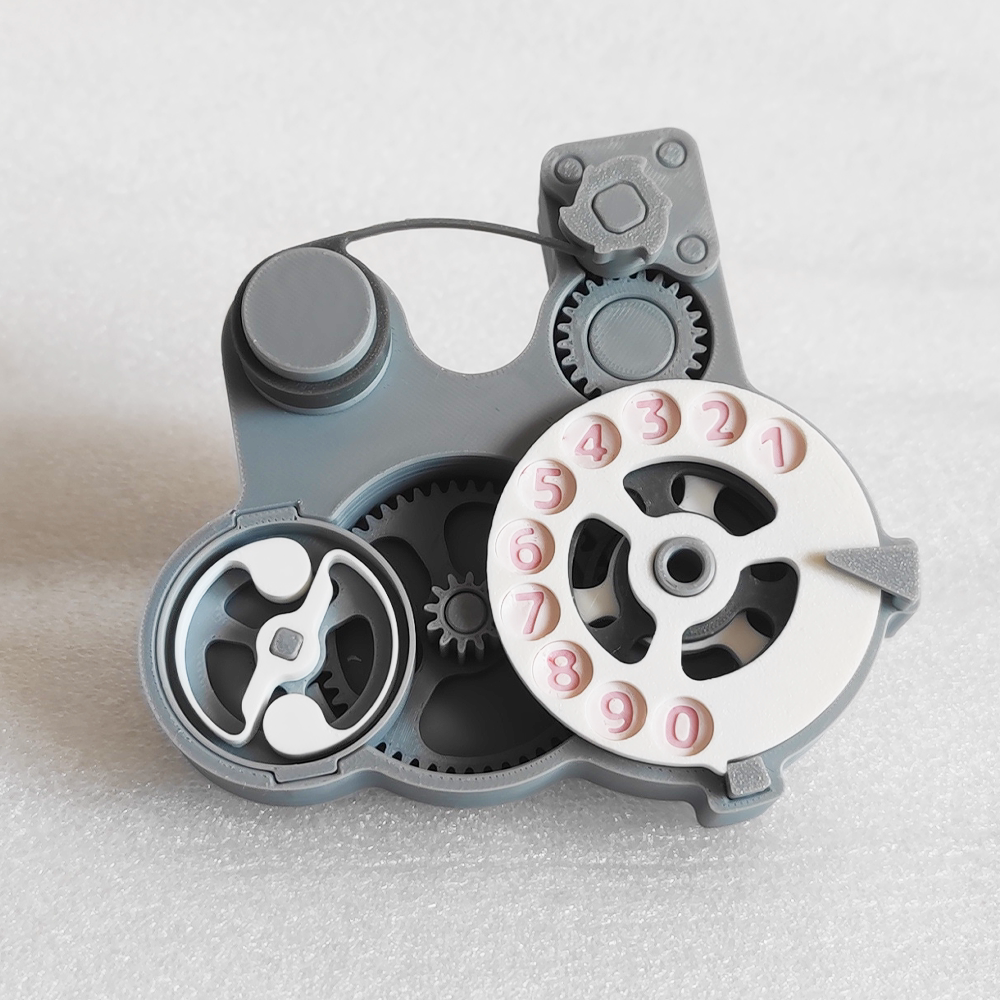 3D打印解压玩具老式转盘旋转拨号电话机模拟指尖玩具解压神器解闷