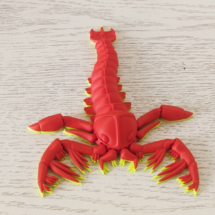 3D打印海蝎子模型玩具仿真节肢动物史前板足鲎广翼蝎广翅鲎手办