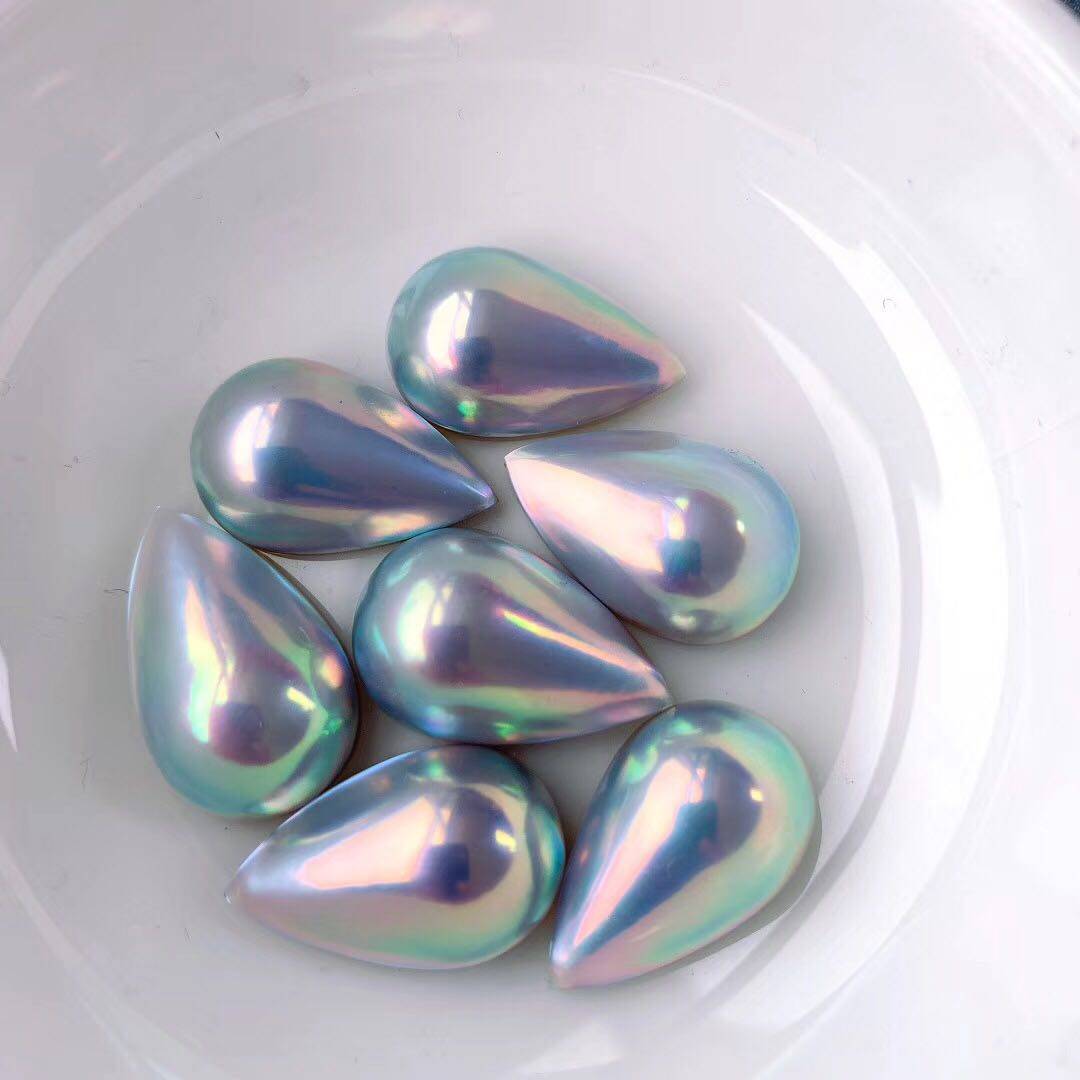 12-20mm极光胖水滴日本海水马贝珍珠裸珠水滴马贝炫彩银蓝镜面,饰品/流行首饰/时尚饰品新,耳钉,淘宝优惠券,粉丝福利购,淘宝优惠卷