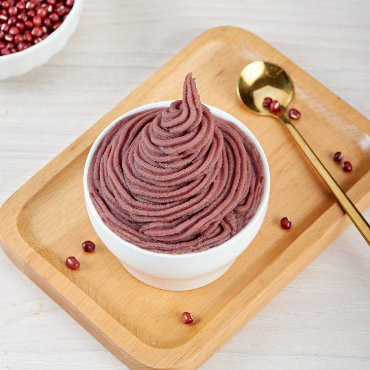 诗燕冷冻无油微甜红豆泥沙1kg蛋糕烘焙馅料无添加红豆冰沙奶茶饮