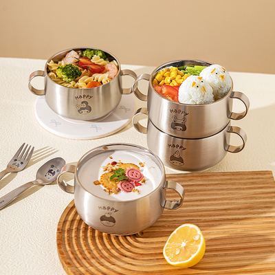摩登主妇316L不锈钢宝宝辅食碗