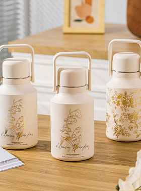 摩登主妇大容量保温杯女生2025新款杯子便携水壶泡茶杯高颜值水杯