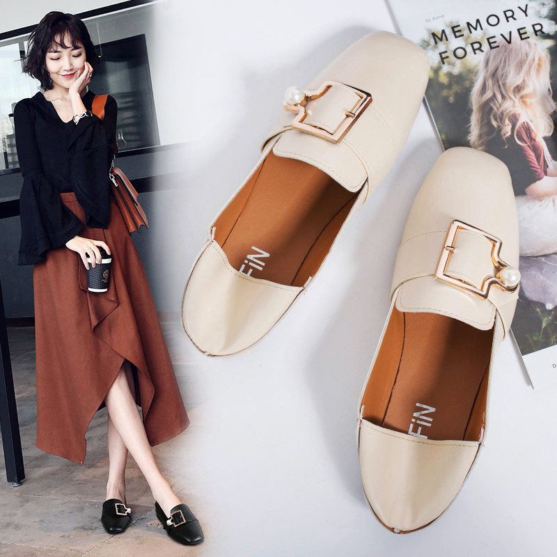 overcoat shoes Korean Edition Trill Ultra-fire pregnant woman Flat bottom non-slip collocation longuette Autumn Heelin the Women's Shoes, Low shoes  category - from Buy2taobao.com to provide professional Taobao agent buy service