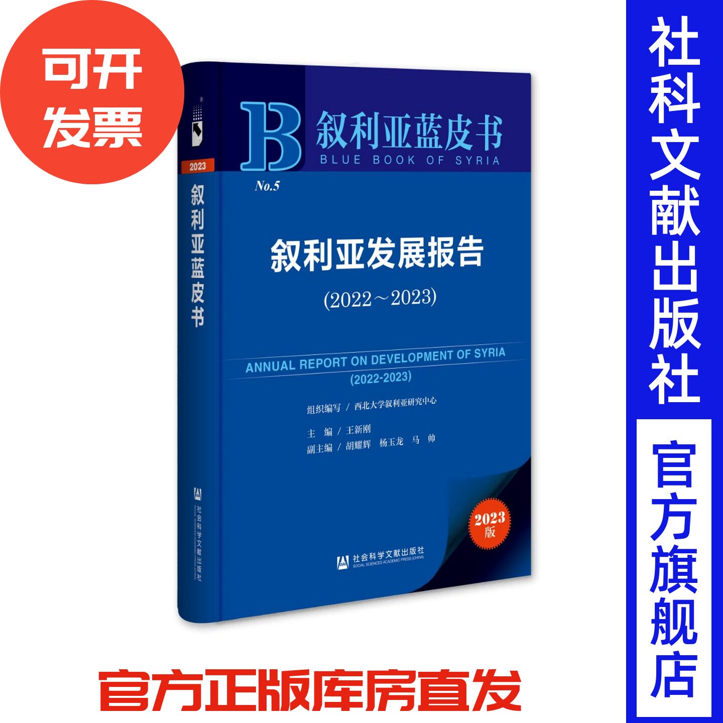 叙利亚发展报告（2022~2023） 叙利亚蓝皮书 王新刚 主编;胡耀辉 杨玉龙 马帅 副主编 社会科学文献出版社