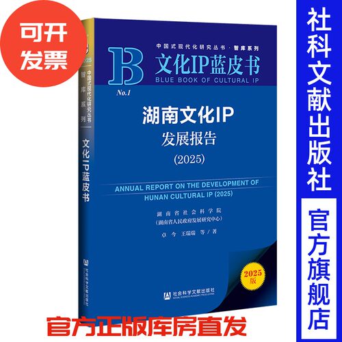 湖南文化IP发展报告.2025 卓今 王瑞瑞 等 著 社会科学文献出版社
