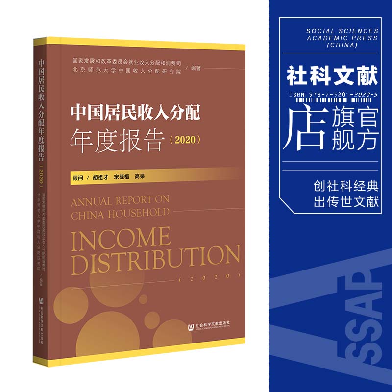 现货 官方正版 中国居民收入分配年度报告（2020）胡祖才 宋晓梧 高杲 顾问 社会科学文献出版社 202104 书籍/杂志/报纸 经济理论 原图主图