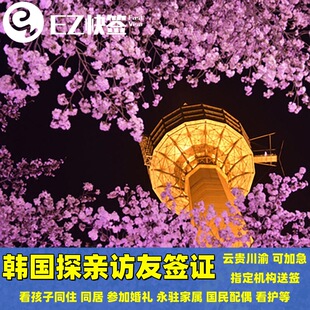 韩国探亲访友签证同胞子女同居国民配偶看护参加婚礼家属居住加急