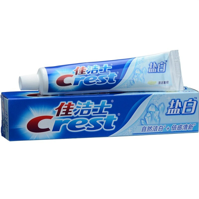 佳洁士(Crest) 盐白牙膏90g 自然洁白+倍感清新 清凉薄荷美白清洁使用感如何?