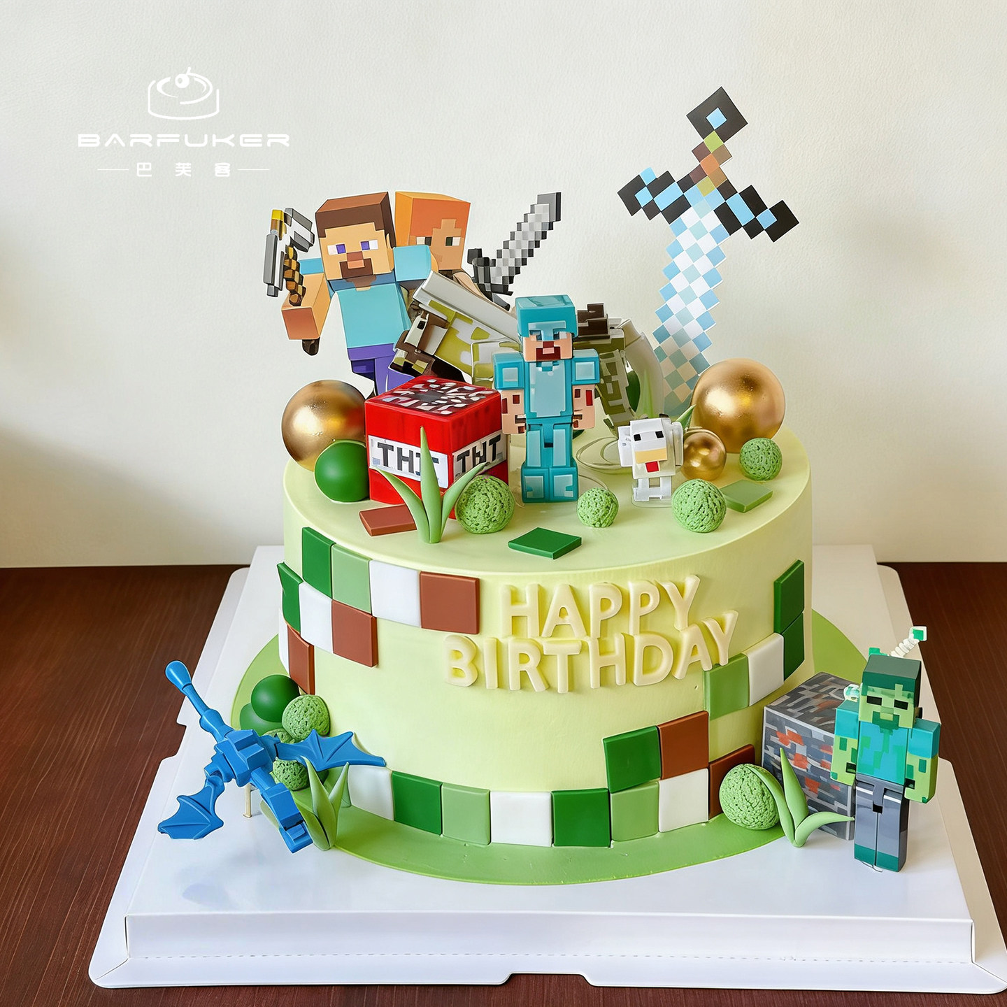 我的世界儿童定制男孩男宝宝男士动物奶油生日蛋糕北京同城配送,零食/坚果/特产,生日/节日蛋糕,淘宝优惠券,粉丝福利购,淘宝优惠卷