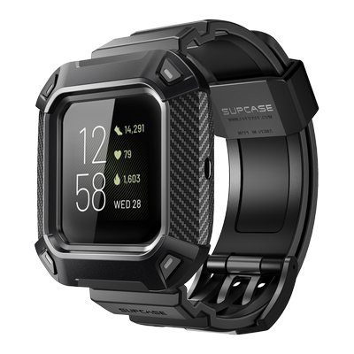 适用Fitbit手表带表壳一体防汗