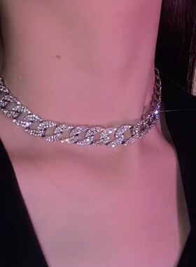古巴项链女ins嘻哈潮高级感